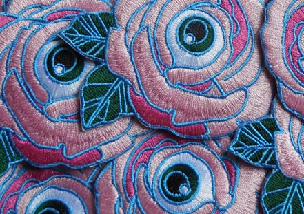 Image of Flower of my Eye Iron-on Patches