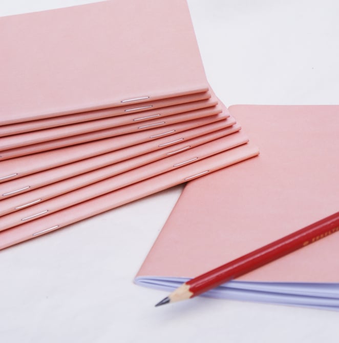 10 Pack, Light Pink A6 Notebooks / CollectivePaper