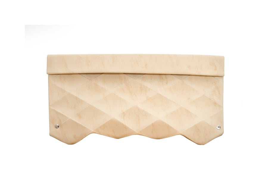 Image of CLUTCH IN ECO LEATHER BEIGE - SIZE L 