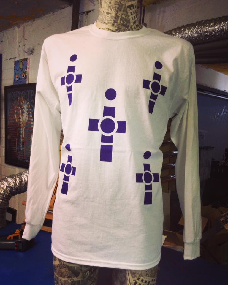 Image of The JOHN SQUIRE CRUCIFIX long sleeve (Top Of The Pops)