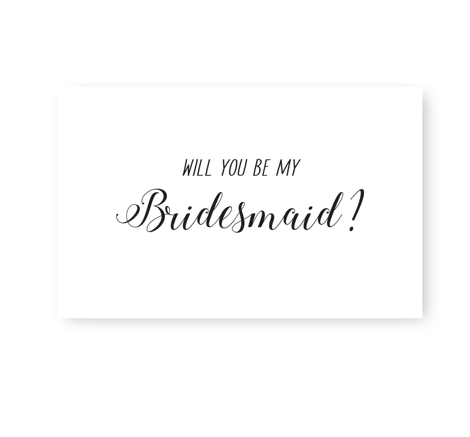 Image of Monochrome bridesmaid proposal cards