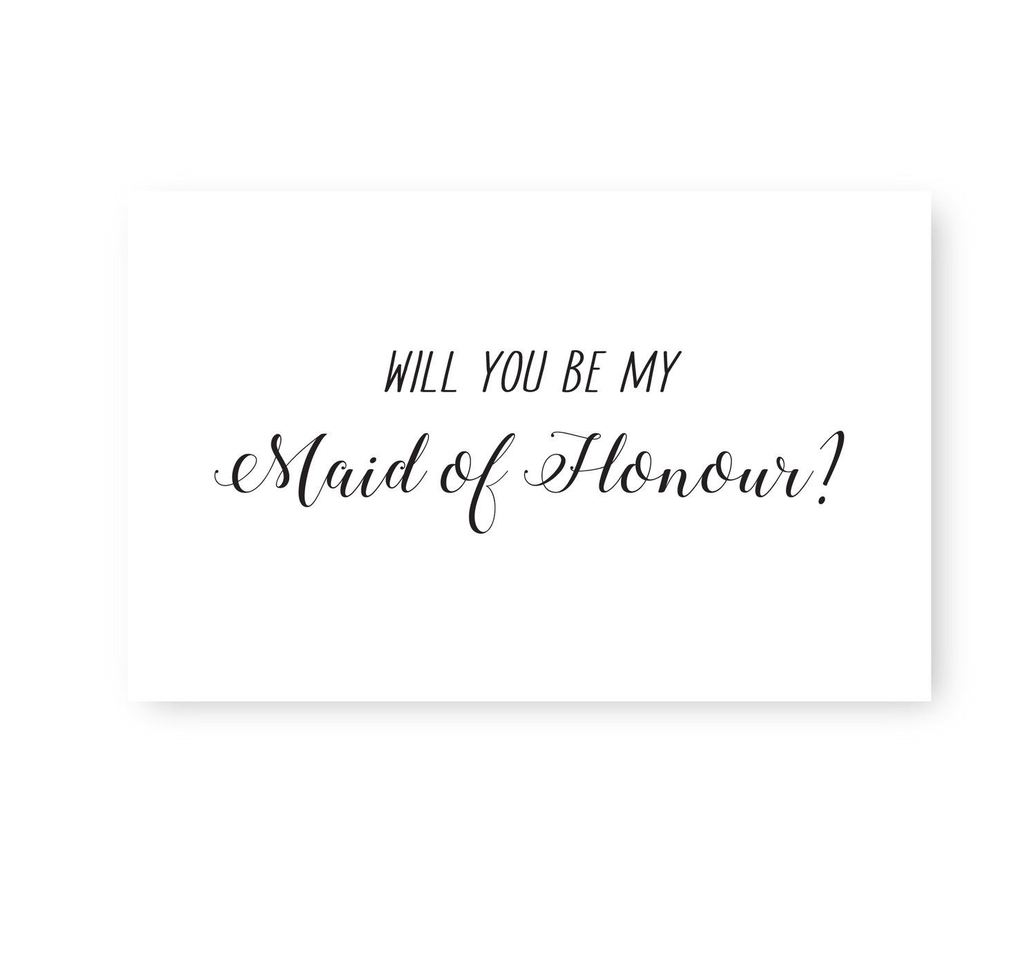 Image of Monochrome bridesmaid proposal cards