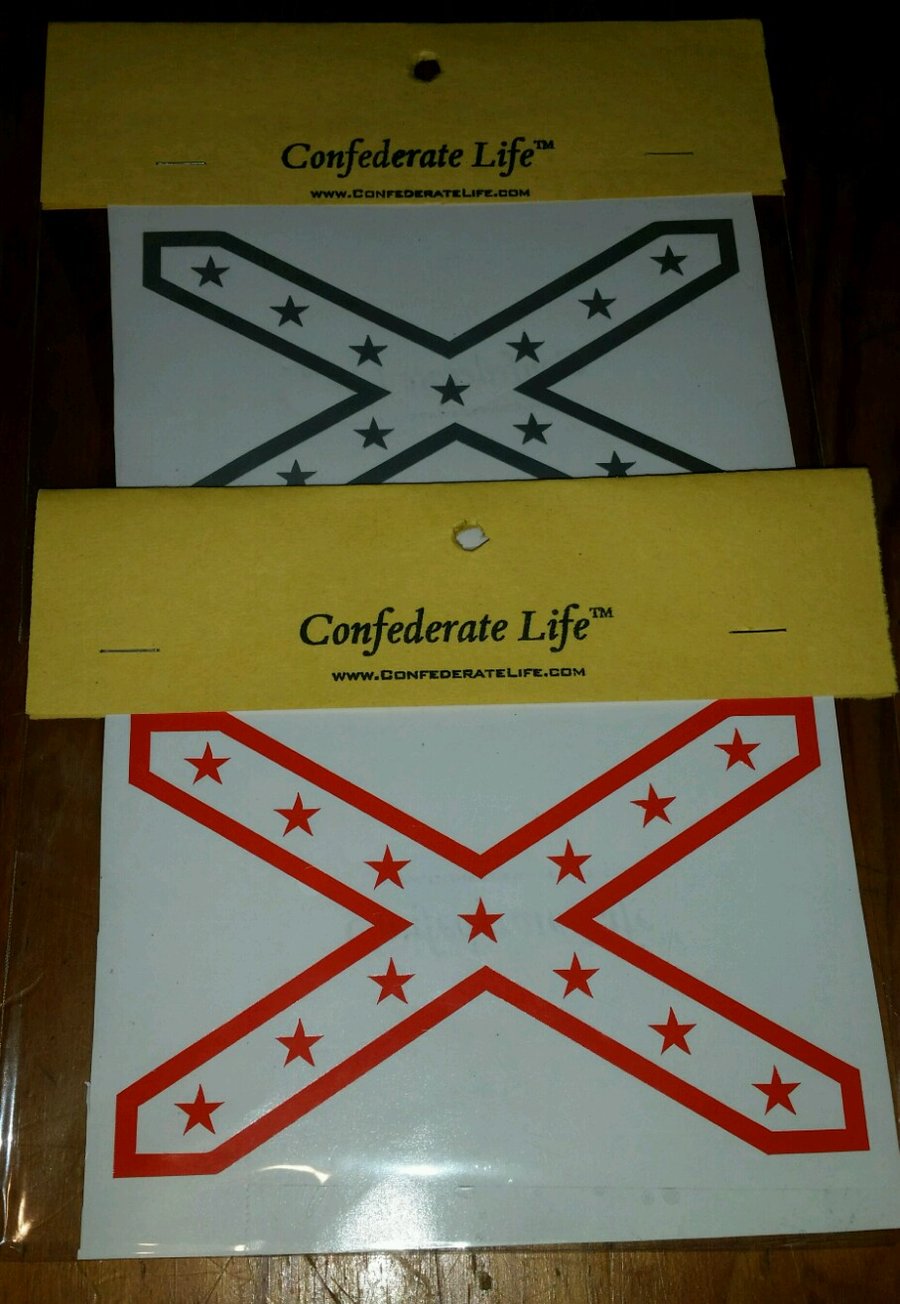 Image of Confederate Flag Decal