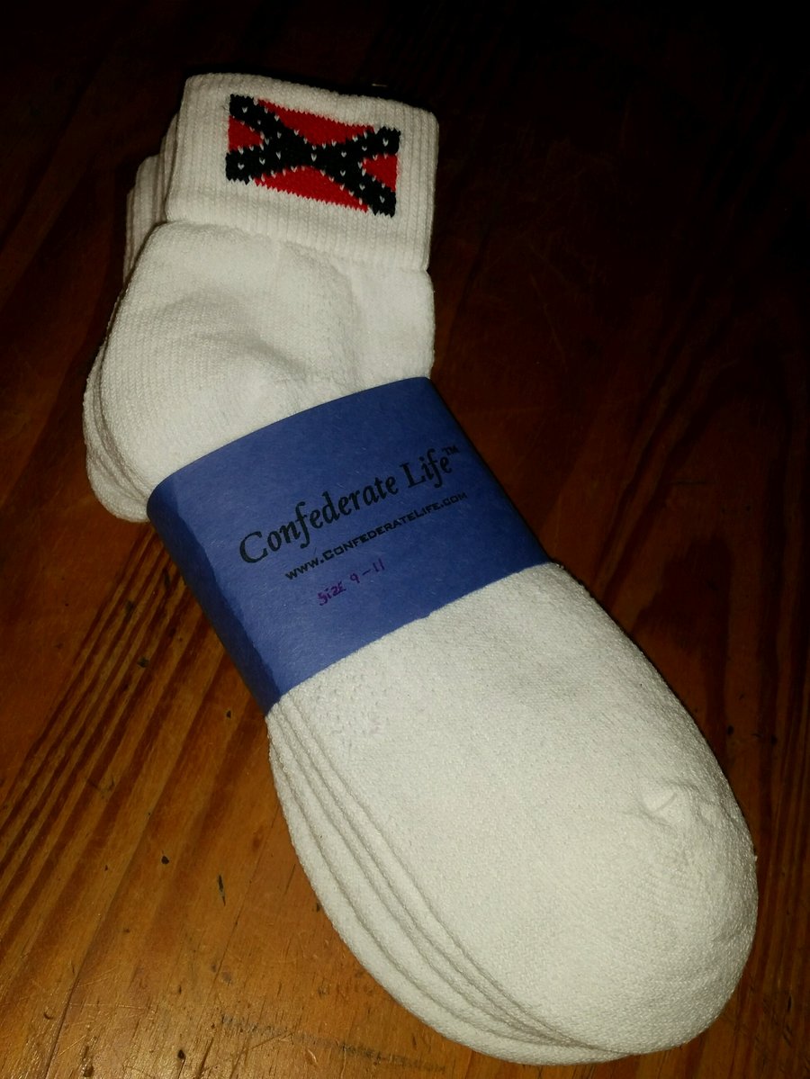 Image of Confederate, Rebel Flag Socks 3-PACK