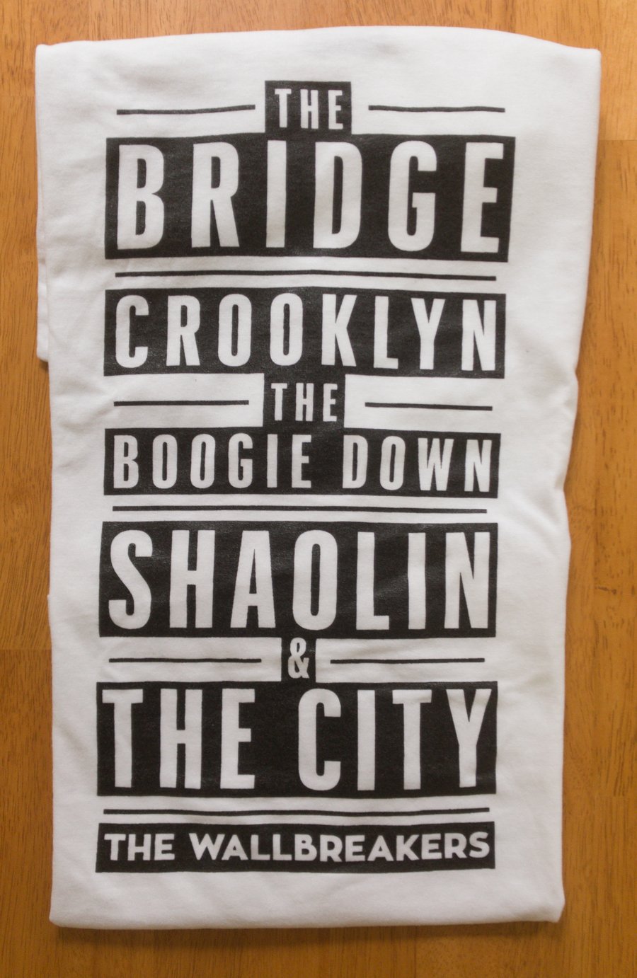 Image of The City - Block Letter Black on White - Size SMALL