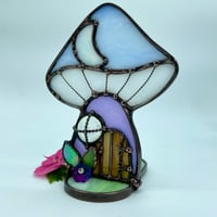 Image 3 of Lavender Mushie Moon Cottage Candle Holder 