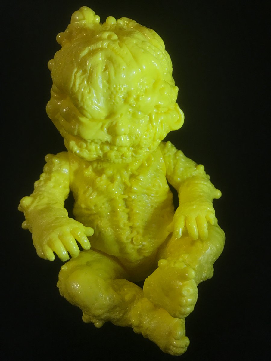 Image of Autopsy Zombie Staple Baby Blank Yellow