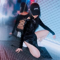 Image 3 of DVMVGE TOKYO X' Black Shibari Velvet 2way Dress