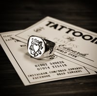 Image 3 of The Brad Solid Silver Signet Ring