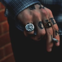 Image 2 of The Brad Solid Silver Signet Ring