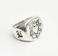 Image 4 of The Brad Solid Silver Signet Ring