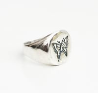 Image 4 of The Gethin Solid Silver Signet Ring