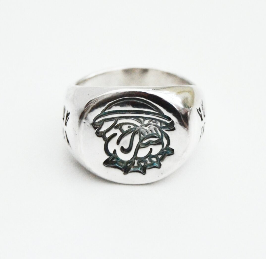 Solid silver clearance signet ring