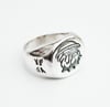 The Pound Solid Silver Signet Ring