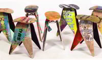 Image 2 of The Original Deckstool - 18" Recycled Skateboard Stool - Built-to-order and Free Shipping