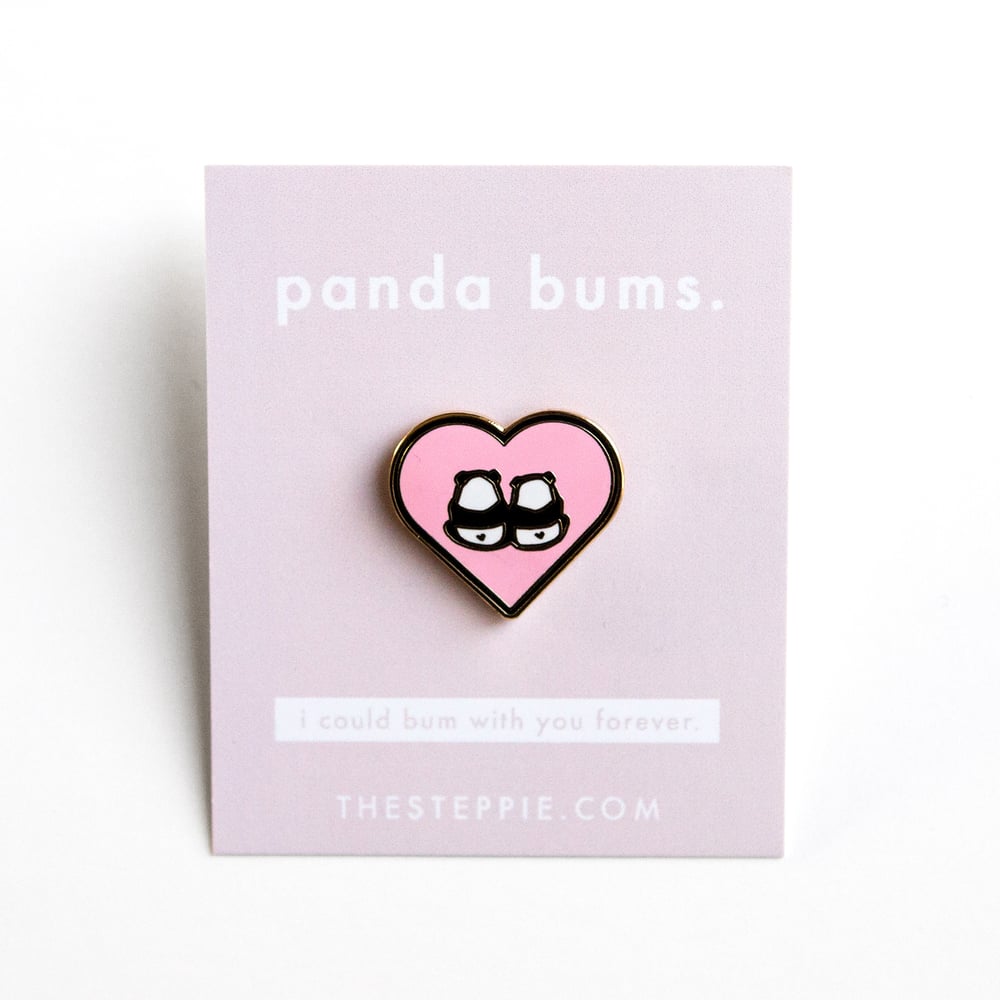 Image of "Panda Bums" Hard Enamel Pin