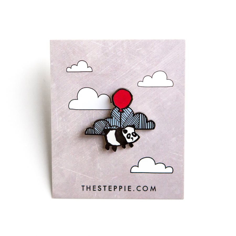 Image of "Flying Panda" Hard Enamel Pin