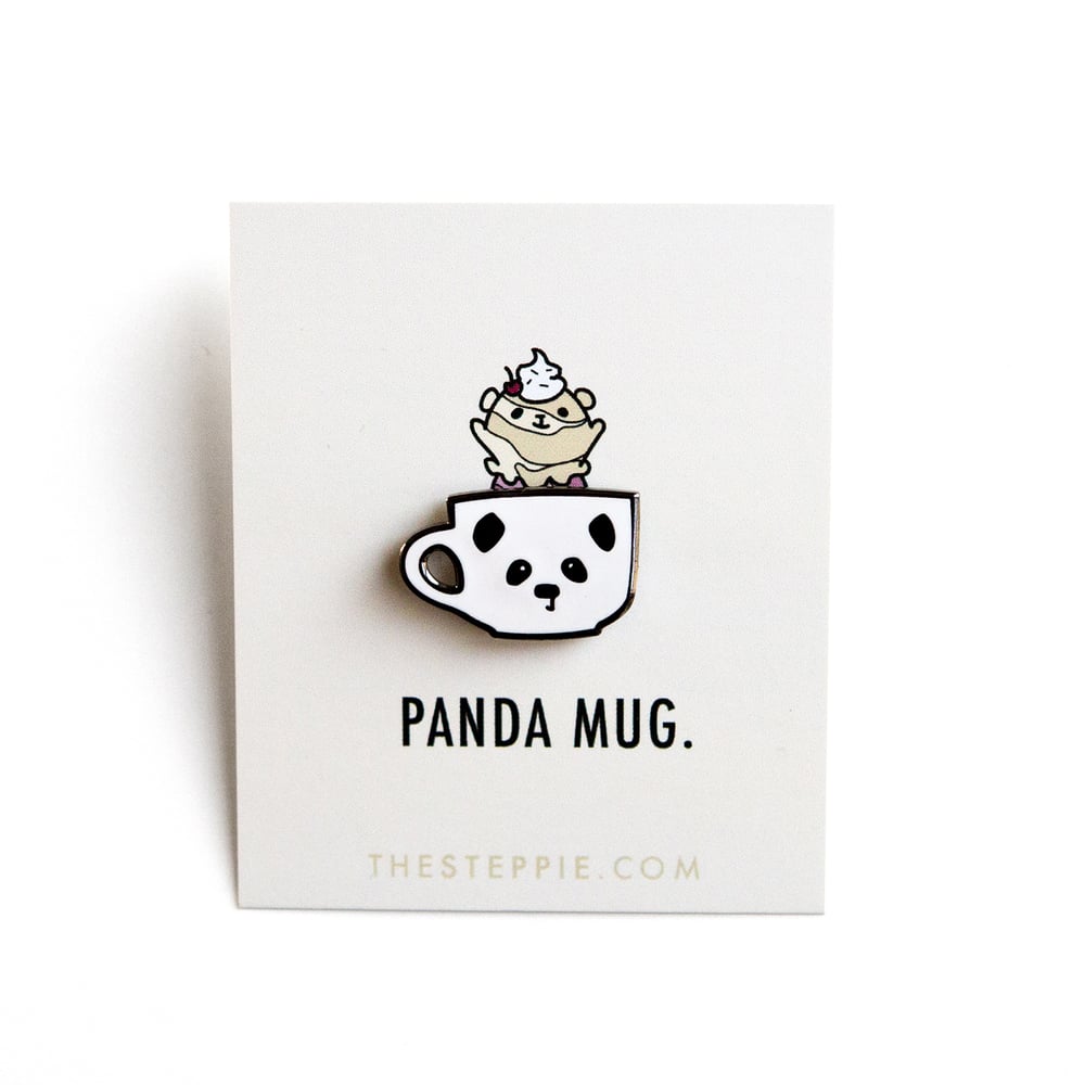 Image of "Panda Mug" Hard Enamel Pin