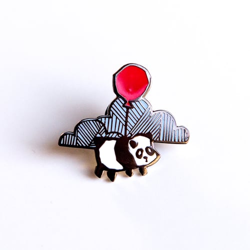 Image of "Flying Panda" Hard Enamel Pin