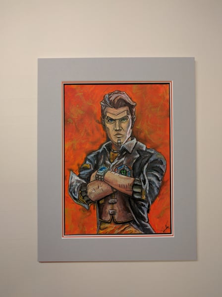 Image of Handsome jack "original painting" Borderlands
