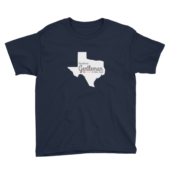 Image of Southern Gentleman Like Dad - Boys Tee. 