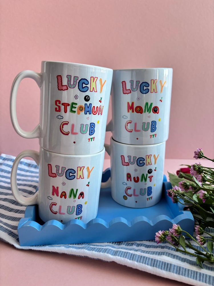 Image of the lucky club mugs 