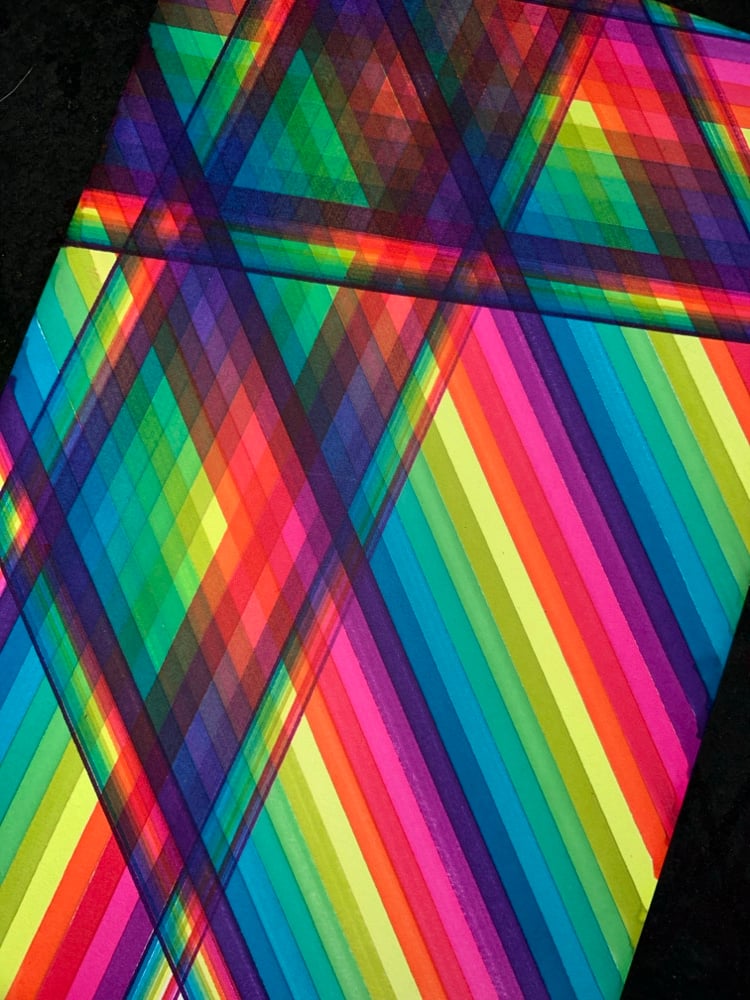 Image of Neon Intersecting Ribbons of Light