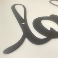 Image 5 of LOVE YOU Metal Wall Art Decorative Ornaments Minimalist Home Kitchen Bar Office Hanging Signs Decor 