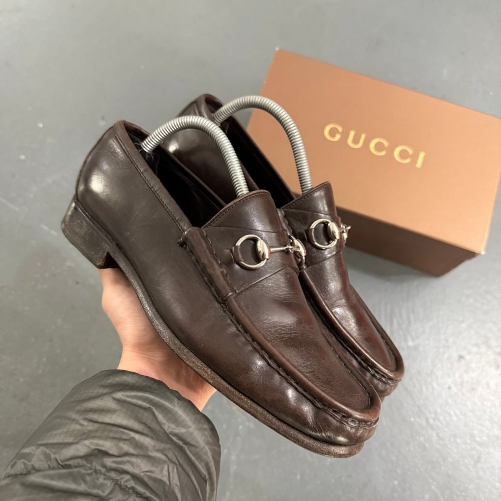 Image of Gucci Horsebit loafers, size 8