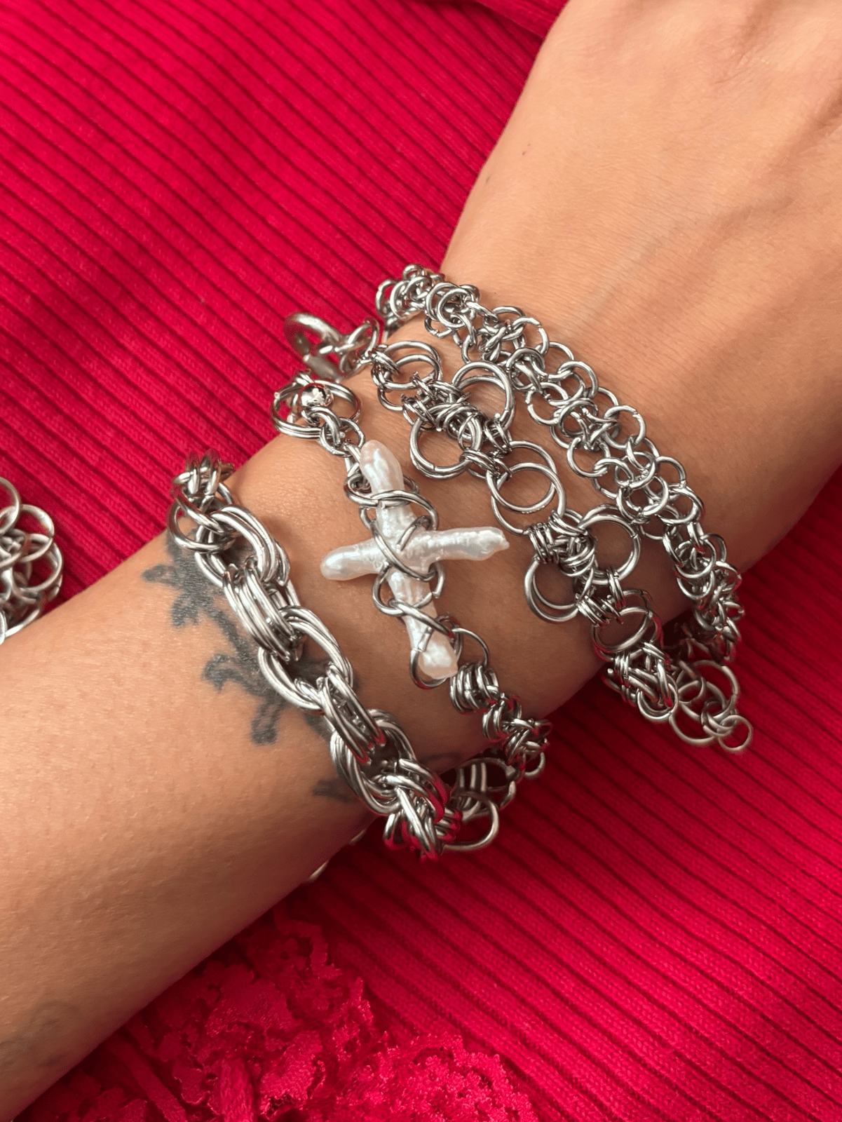 BEDWIN CHAIN BRACELET RIVIERA シルバーブレスレット