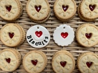 Image 1 of Jammie Dodger style tag and Biscuits Tag