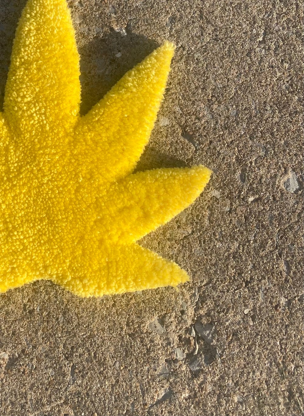 Image of Yellow Weed Leaf Decor