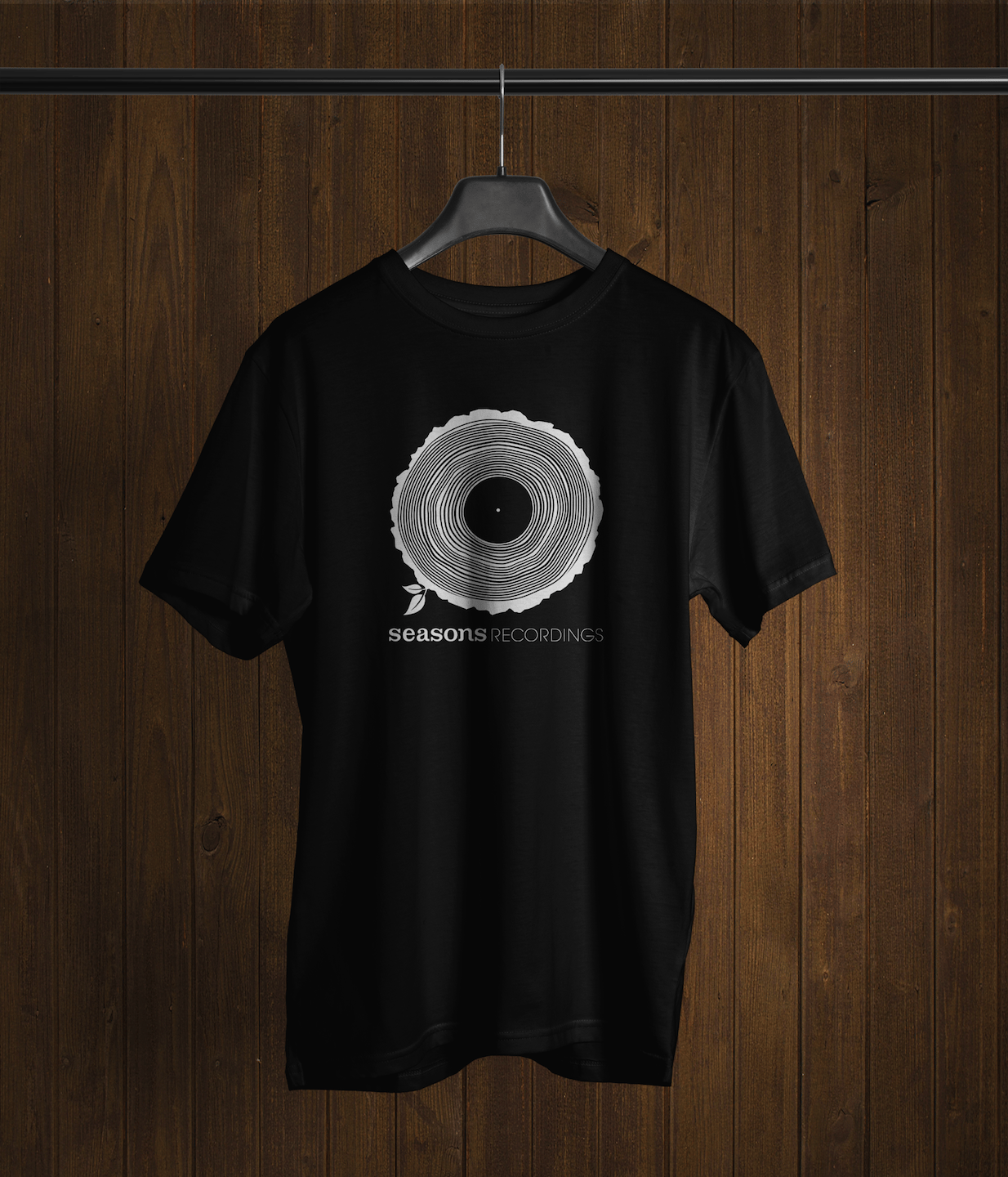 Image of Seasons 'Tree Logo' Design Tee (Black) 