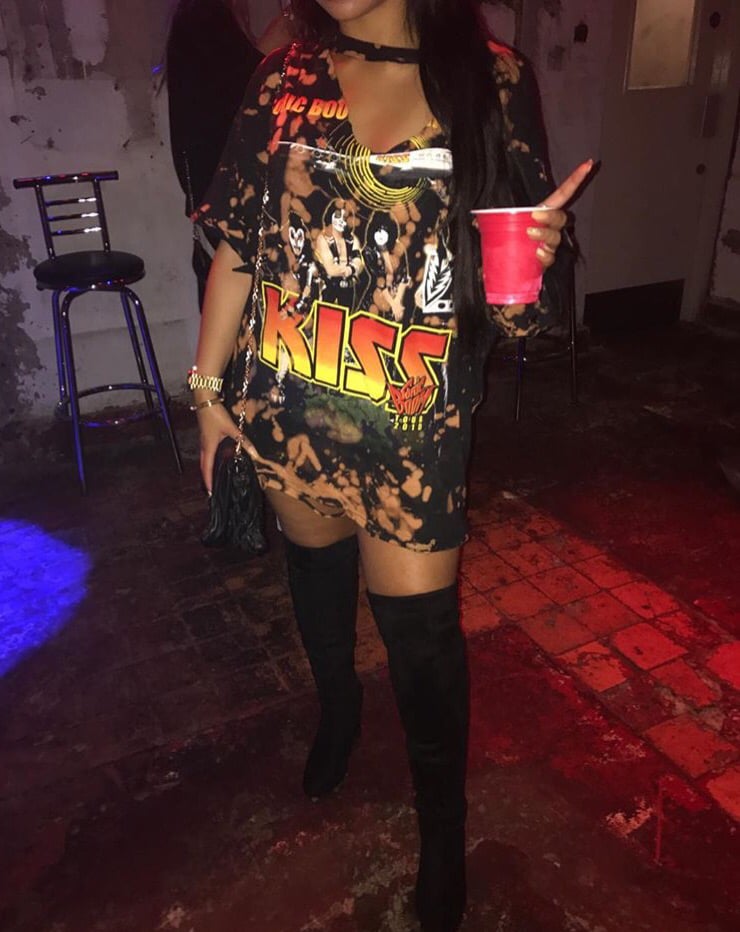 Image of Bella Baddie Bleached/ Distressed Tee's  