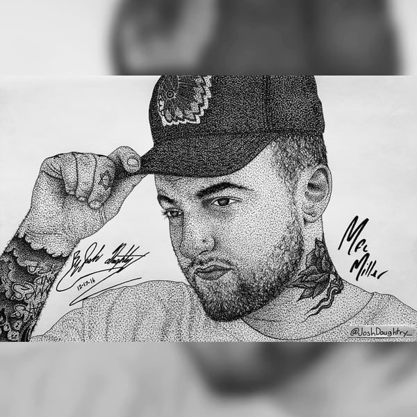Image of "Mac Miller" Autographed Print 1