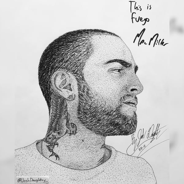 Image of "Mac Miller" Autographed Print 2