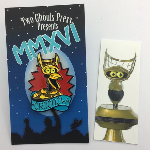 Image of Robot Roll Call - Lapel Pin