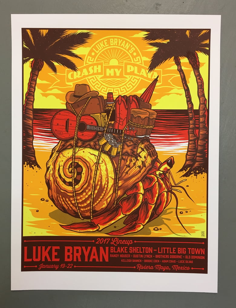 Image of Luke Bryan - Riviera Maya, Mexico - Crash My Playa - 2017 - Artist Edition