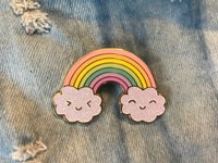 Image 4 of Jumbo Happy Rainbow Pin