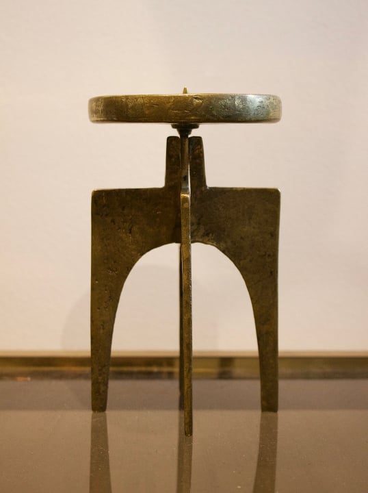Image of Brutalist Candlestick, Germany 1950s