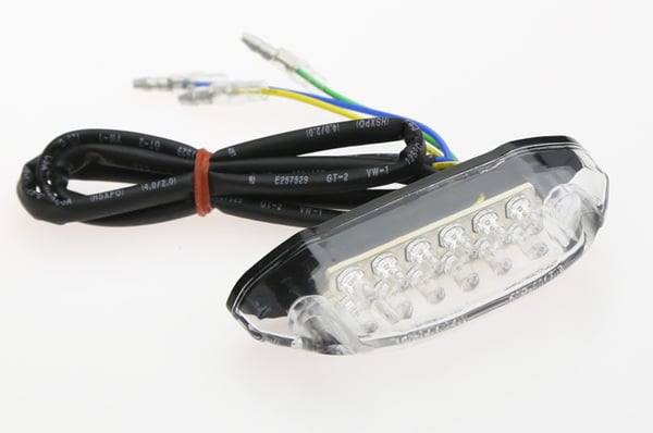 Image of LED stop/tail & numberplate light Clear Lens Round