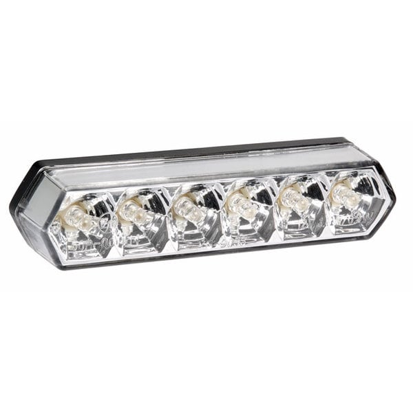 Image of LED stop/tail & numberplate light Clear Lens Rectangle