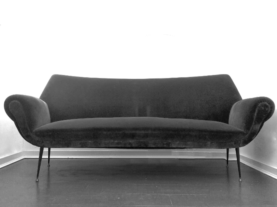 Image of Curved Sofa, Italy 1950s