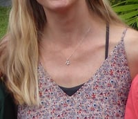 Image 5 of tiny theobromine necklace