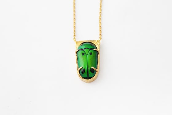 Image of Greenovant dots necklace (Made to order)