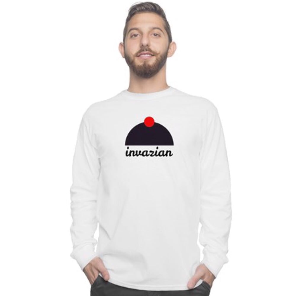 Image of Invazian Long Sleeve Shirt-White (Pre-order)