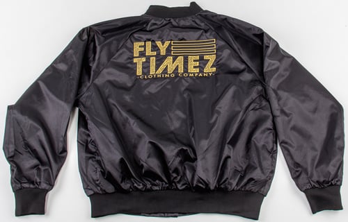 Image of FlyTimez Team Jacket (Black/Gold)