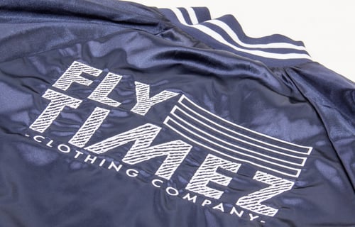 Image of FlyTimez Team Jacket (Navy/White)