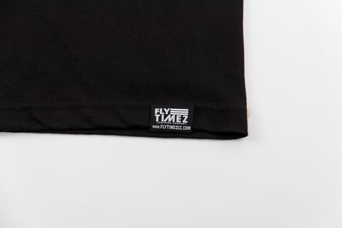 Image of MENS FlyTimez "Official" Logo Tee (Black/White)