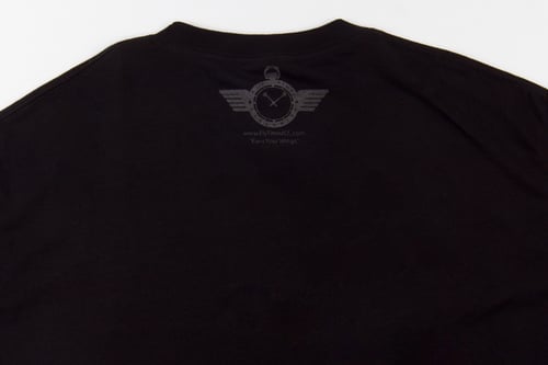 Image of MENS FlyTimez "Official" Logo Tee (Black/Black)